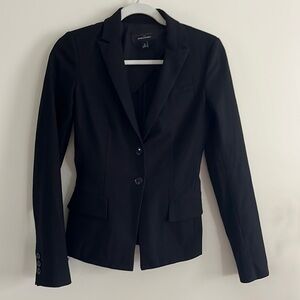 Roland Mouret for Banana Republic Black Tailored Blazer 2 Office Work Business